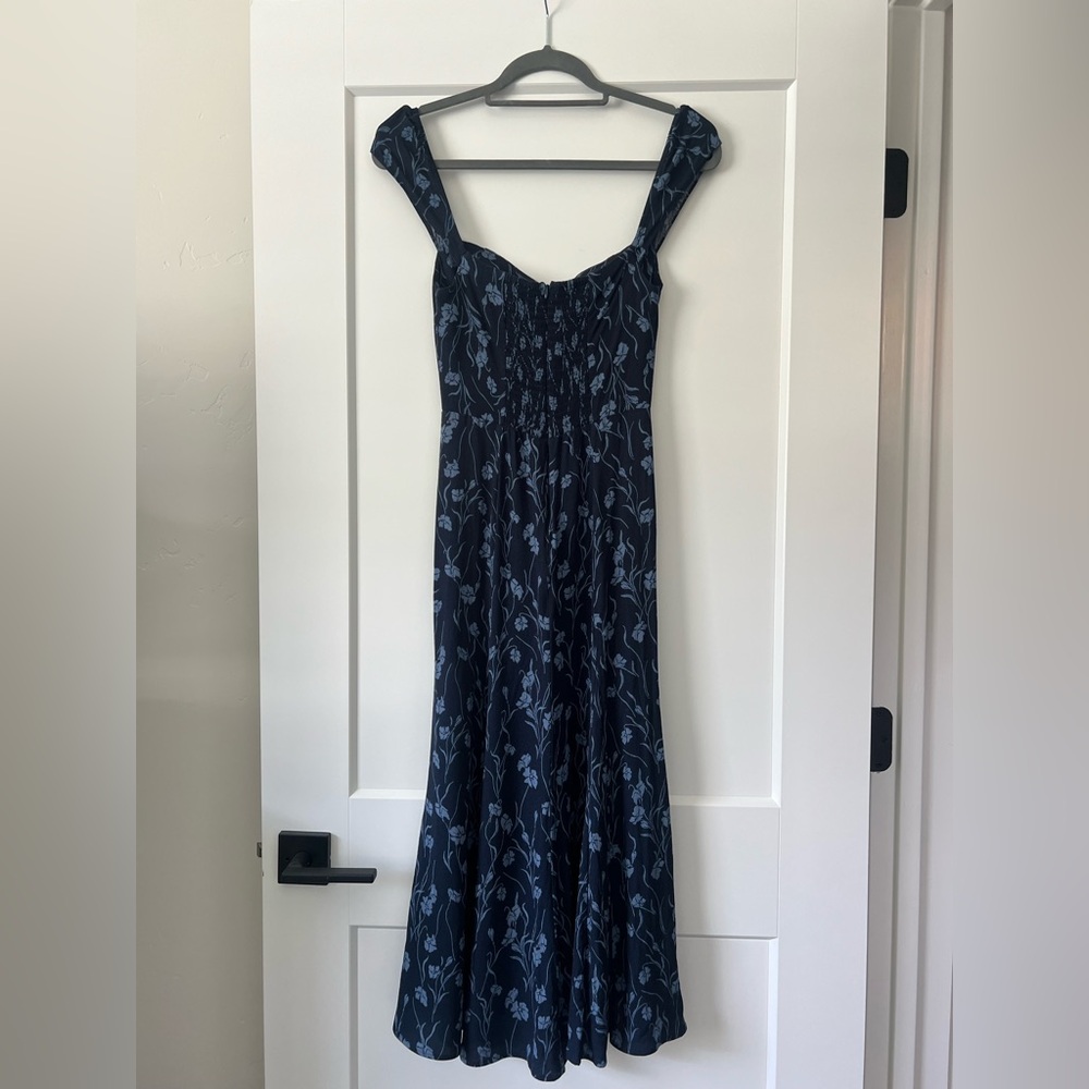 Reformation Bryon Dress Georgia Blue - Picture 6 of 7
